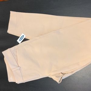 Old Navy Light Tan/Cream Pixie Mid-Rise Full Legnth Pants